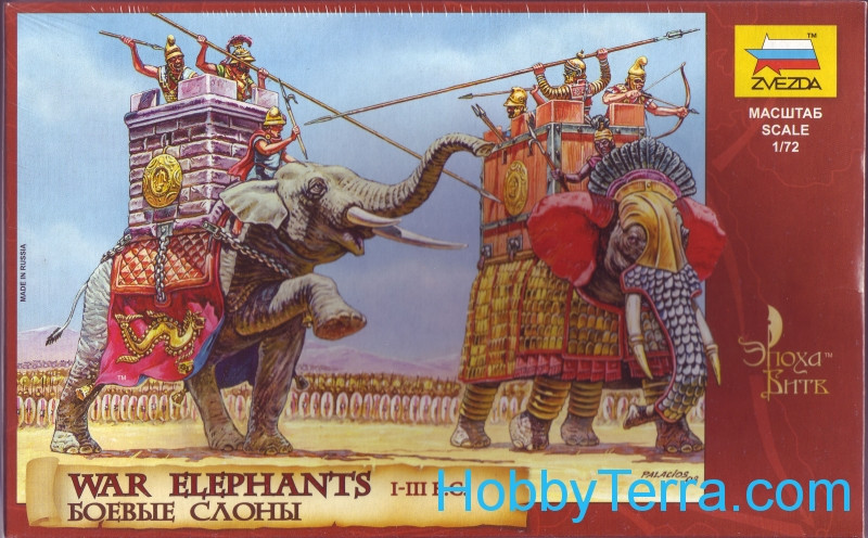 Zvezda 8011 War Elephants III-I B.C 1/72 