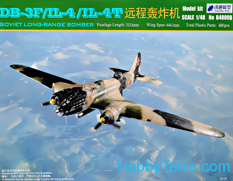 DB-3F/IL-4/IL-4T Soviet long-range bomber Xuntong model