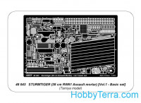 Aber  48-043 Sturmtiger (38cm RW61 Assault mortar) Vol.1 - basic set, for Tamiya kit