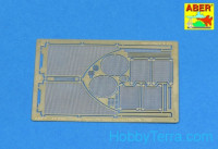 Grilles for Sd.Kfz.182 King Tiger (Porsche Turret), for Tamiya