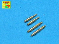 Set of 4 barrels tips for German 7,92 mm MG 17 aircraft machine guns