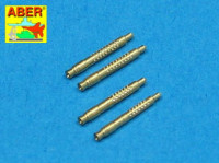 Set of 4 barrel tips for German 13 mm MG 131 aircraft machine gun