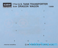 Academy  13409 WWII Ground vehicle series. US tank transporter "Dragon Wagon"