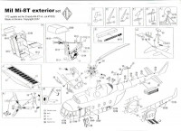 Ace  pe7250 Mi-8T Exterior set (for Zvezda kit), PE set