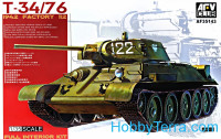 Tank T-34/76, 1942 factory #112 (Full interior kit)