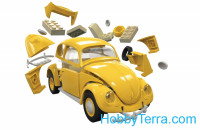 Airfix  J6023 VW Beetle - Yellow (Lego assembly)