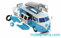 Airfix  J6024 Camper Van - Blue (Lego assembly)