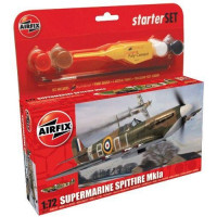 Supermarine Spitfire MkIa Starter Set (including paint, glue & brushes)
