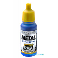 Metal acrylic color. Warhead metallic blue