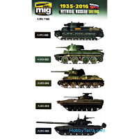 MIG (AMMO)  7160 Paints set. Mythical Russian Green Colors, 1935-2016