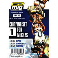 Weathering Set. Chipping set for Mechas 1