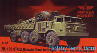 ZiL-135 9T452 Reloader truck for Uragan (resin kit + pe)