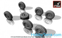 Armory  AC7321a Wheels set 1/72 weighted w/ early hubs for Ural-375/4320