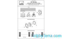 Armory  AC7334a 1:72 tracks for M1 Abrams series early type, w/ drive wheels, universal