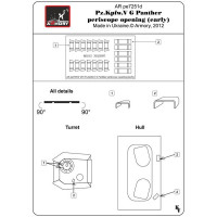 Armory  AR pe7251d Pz.Kpfw. VG Panther periscope openings, early (universal)