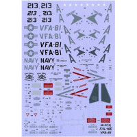   Modern US NAVY F/A-18E Super Hornet VFA-81 “Sunliners”