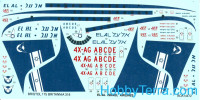 Decal 1/144 for Bristol 175 Britannia 318 (Israel)