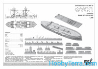 Combrig  70188 IJN Fuso Ironclad battlrship, 1878 (late fit)