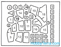 DAN models  MS720002 Painting masks 1/72 for Mi-24 V/VP/P, Mi-35M, for Zvezda kit