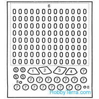 DAN models  144107 Painting masks 1/144 for Boeing 787-8, for Zvezda kit