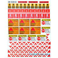 DAN models  35280 Paper material for diorams. Zone of clearance. Fencing tapes, warning signs