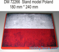Display stand. Poland theme, 240x180mm
