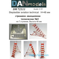 Stepladder aviation technical #3 (7 steps), height 48mm