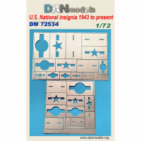 Stencil for U.S. National insignia, 1943 to present