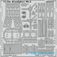 Eduard  72-100 Photoetched set BIG-ED 1/72 Beaufighter Mk.X