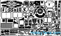 Photo-etched set 1/48 Ju-88 A4, for Monogram kit