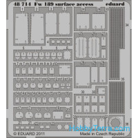 Photo-etched set 1/48 Fw 189 surface access, for GWH kit