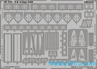 Photo-etched set 1/48 A-6 wing fold, for KIN kit