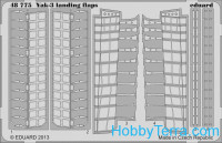 Photoetched set 1/48 Yak-3 landing flaps, for Zvezda