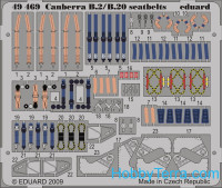 Photo-etched set 1/48 Canberra B2/B20 seatbelts, for Airfix kit