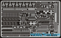 Photo-etched set 1/350 Tirpitz, for Tamiya kit