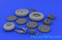 Eduard  648026 Brassin Wheels set 1/48 for MiG-21 fighter