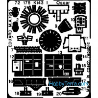 Photo-etched set 1/72 Ki-43-I Oscar, for Fujimi kit