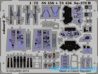 Photo-etched set 1/72 Su-27UB S.A, for Trumpeter kit