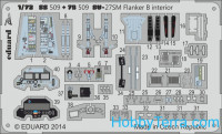 Photoetched set 1/72 Su-27SM Flanker B (self adhesive)