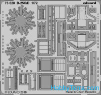 Eduard  73628 Photo-etched set 1/72 for B-25C/D, for Airfix kit