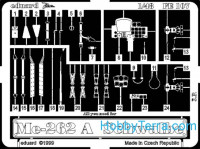 Photo-etched set 1/48 Me-262A, for Revell kit