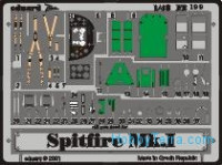 Photo-etched set 1/48 Spitfire Mk.I Color, for Tamiya kit