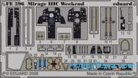 Photo-etched set 1/48 Mirage IIIC interior Color, Weekend Eduard