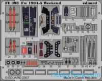 Photoetched set 1/48 Fw 190A-5 Weekend