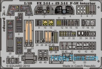 Photo-etched set 1/48 F-5E interior Color, for AFV Club kit