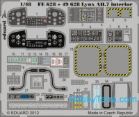 Photo-etched set 1/48 Lynx AH.7 interior Color, for Airfix kit