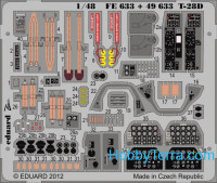 Photo-etched set 1/48 T-28D (self adhesive), for Roden kit