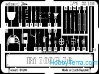Photo-etched set 1/72 Bf-109G-10, for Revell kit