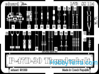 Photo-etched set 1/72 P-47D-20 Thunderbolt, for Academy kit