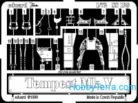 Photo-etched set 1/72 Tempest Mk.V, for Academy kit